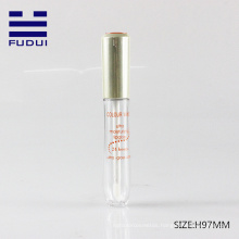 New arrival transparent empty cosmetic lip gloss packaging tube with brush